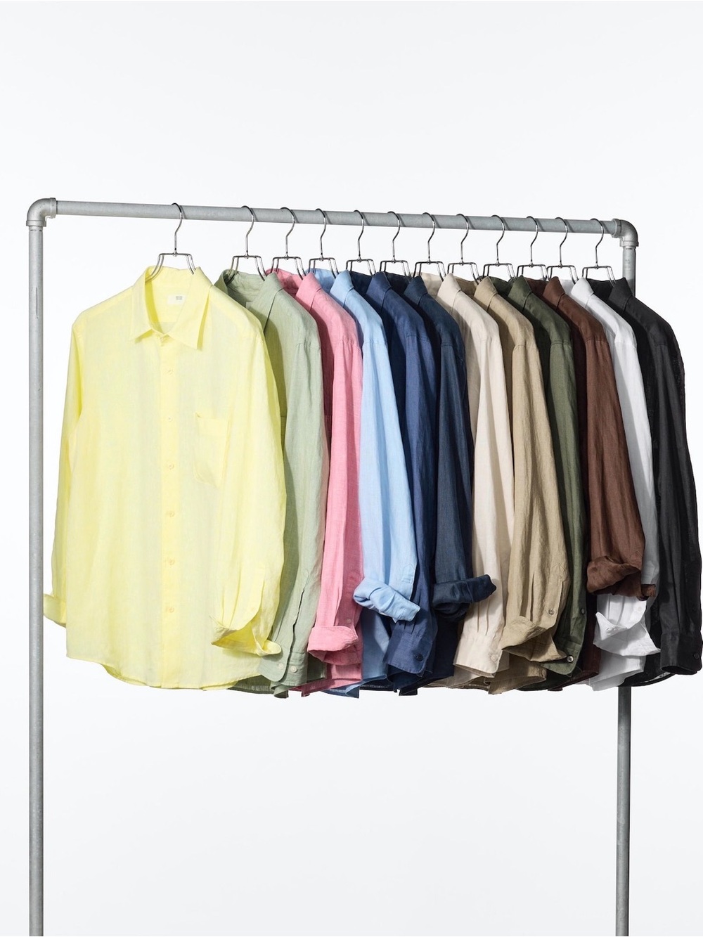 Uniqlo Men’s Premium Linen Shirt - Natural - Picture 3 of 6